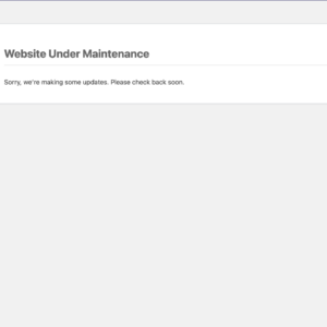 Maintenance Page Plugin